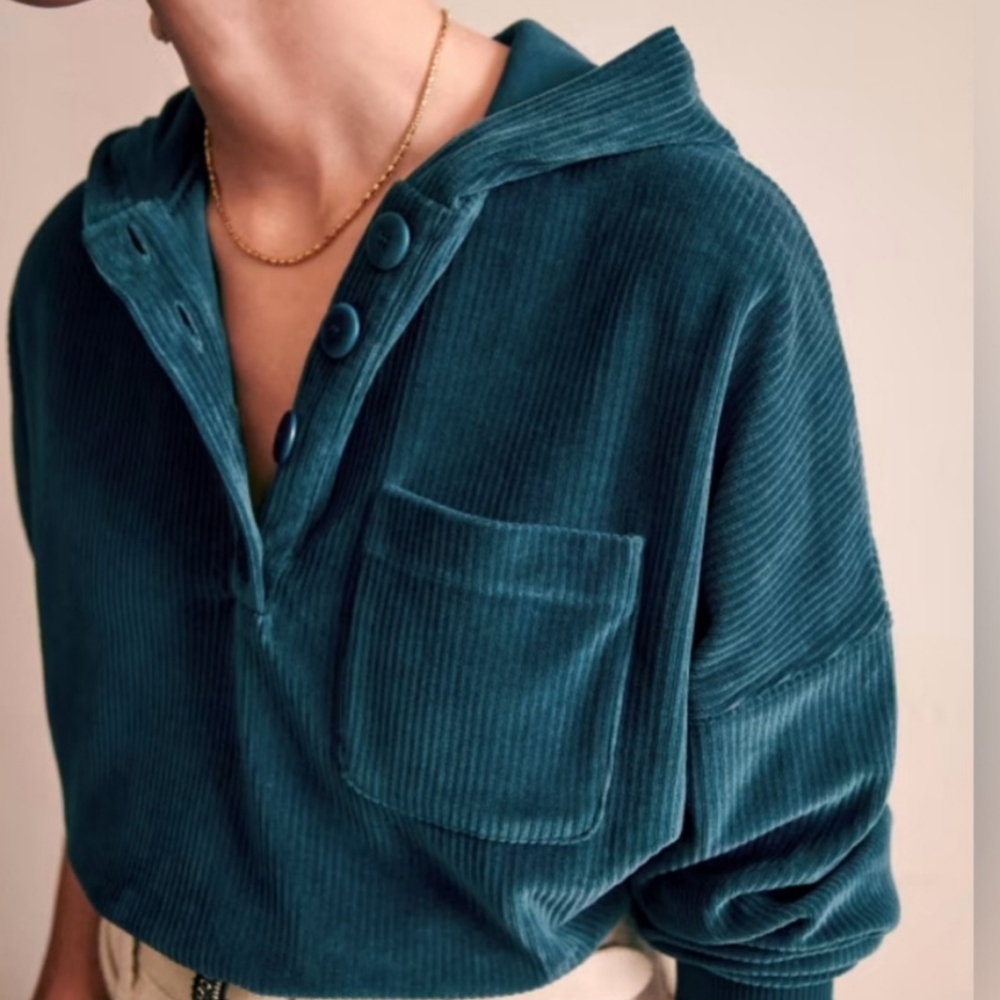 Sezane Size Small Blue Anatole Sweatshirt